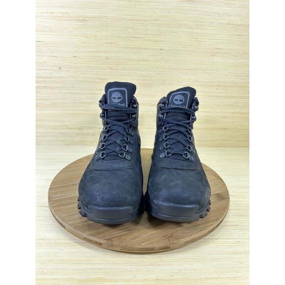 Timberland Mt. Maddsen Mid Black Waterproof Leather Boots Mens Size 10 - Picture 2 of 8